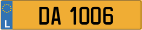 Trailer License Plate